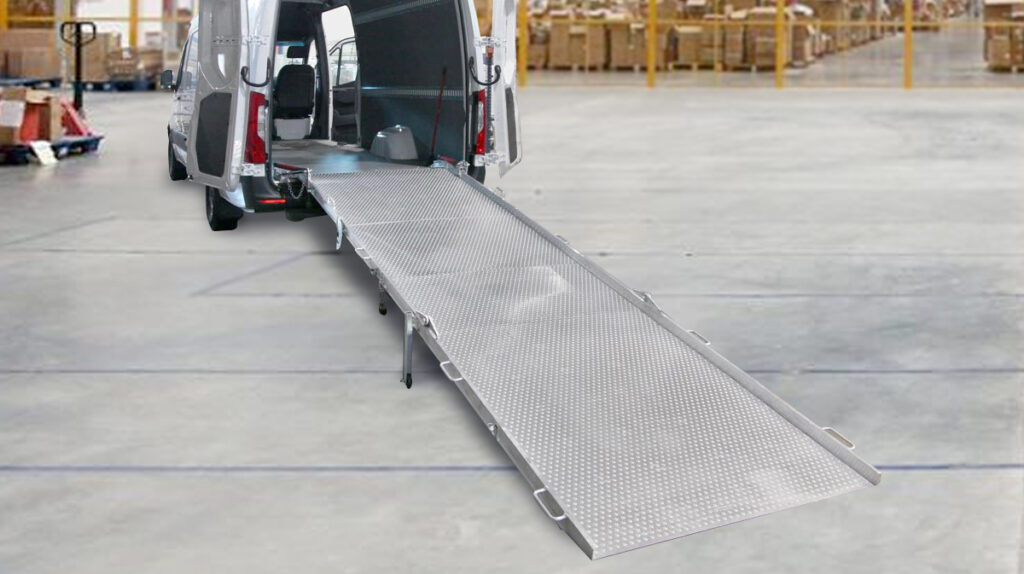 Cargo Van Ramps by HandiRamp are an effective solution for flexible delivery with a cargo van.