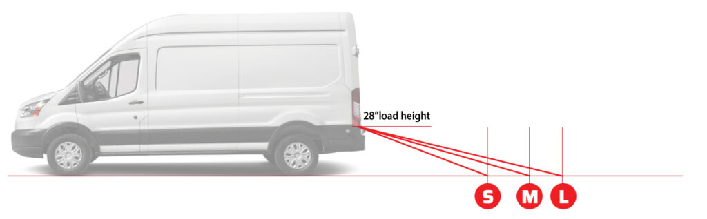 Cargo Van Ramp bi-fold ramps: Short, Medium and Long