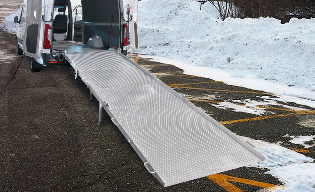 Tips for Using a Cargo Van Ramp During the Winter Cargo Van Ramps